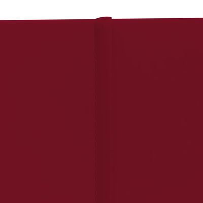 vidaXL Pannelli Murali 12 pz Rosso Vino 90x15 cm Velluto 1,62 m²