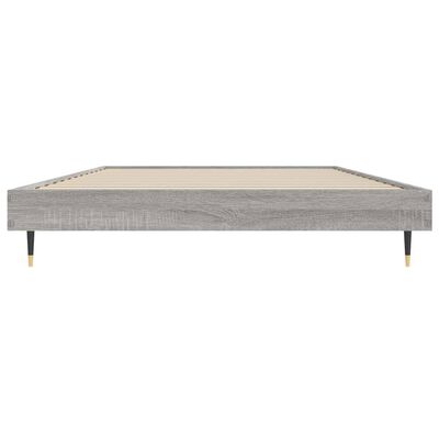 vidaXL Giroletto Grigio Sonoma 90x190 cm in Legno Multistrato