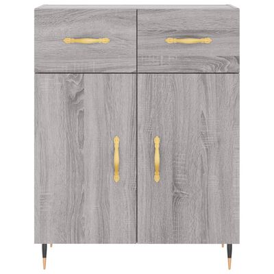 vidaXL Credenza Grigio Sonoma 69,5x34x90 cm in Legno Multistrato