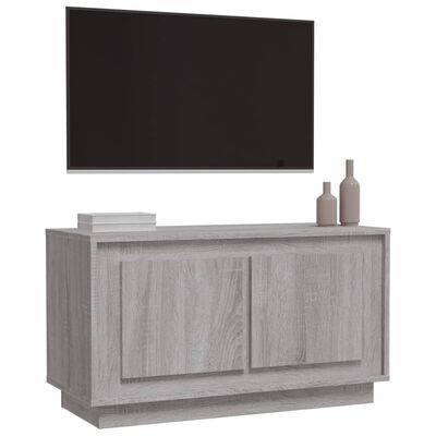 vidaXL Mobile Porta TV Grigio Sonoma 80x35x45 cm in Legno Multistrato