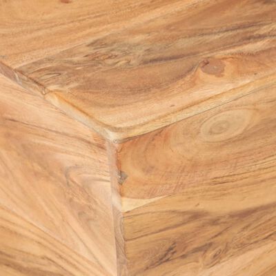 vidaXL Tavolino Salotto a Forma di V 66x66x30 cm Legno Massello Acacia