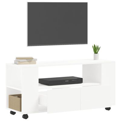 vidaXL Mobile Porta TV Bianco 102x34,5x43 cm in Legno Multistrato