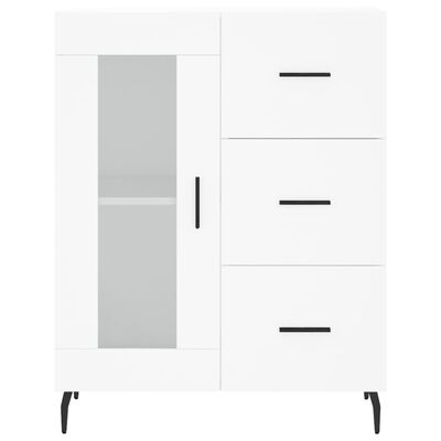 vidaXL Credenza Bianca 69,5x34x180 cm in Legno Multistrato