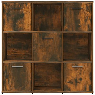 vidaXL Libreria Rovere Fumo 90x30x90 cm in Legno Multistrato