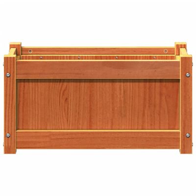 vidaXL Fioriera Giardino Marrone Cera 60x31x31 cm Legno Massello Pino