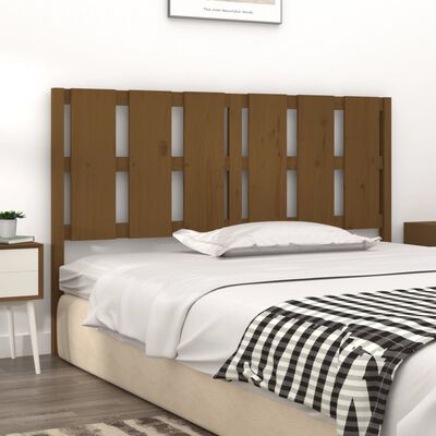 vidaXL Testiera per Letto ambra 155,5x4x100 cm Legno Massello di Pino