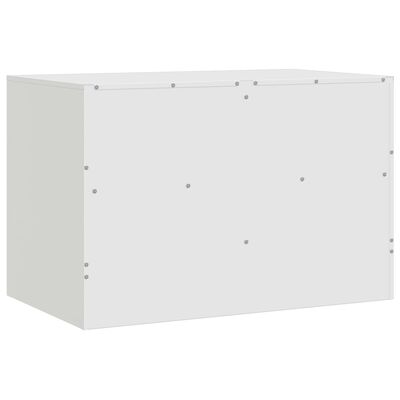 vidaXL Mobile Porta TV Bianco 67x39x44 cm in Acciaio