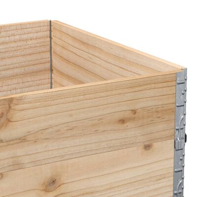 vidaXL Paretali per Pallet 2 pz 120x80 cm in Legno Massello di Pino