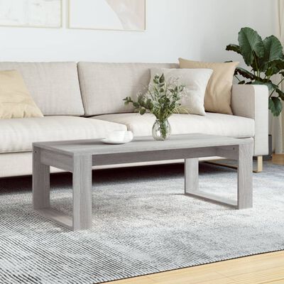 vidaXL Tavolino da Salotto Grigio Sonoma 102x50x35cm Legno Multistrato