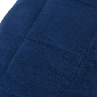 vidaXL Coperta Ponderata Blu 152x203 cm 11 kg Tessuto