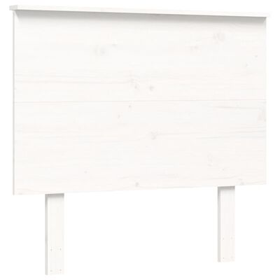 vidaXL Giroletto con Testiera Bianco Small Single Legno Massello