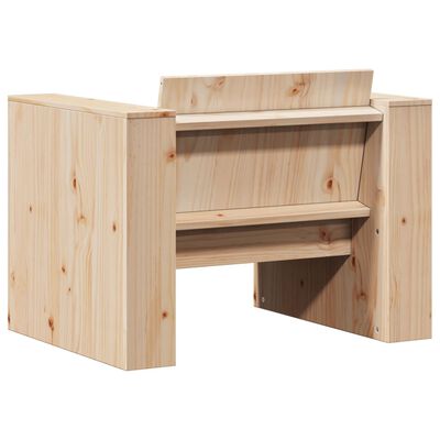 vidaXL Divano da Giardino 79x60x62 cm in Legno Massello di Pino