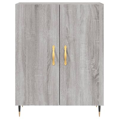 vidaXL Credenza Grigio Sonoma 69,5x34x180 cm in Legno Multistrato