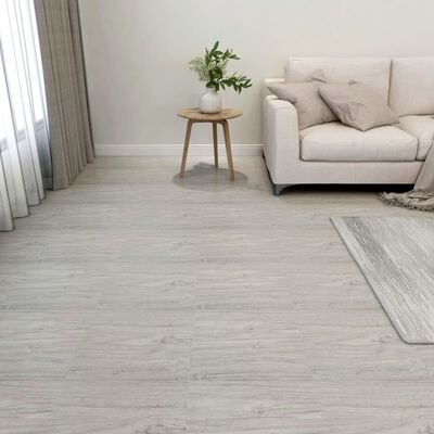 vidaXL Listoni Pavimenti Autoadesivi 55 pz in PVC 5,11m² Grigio Chiaro