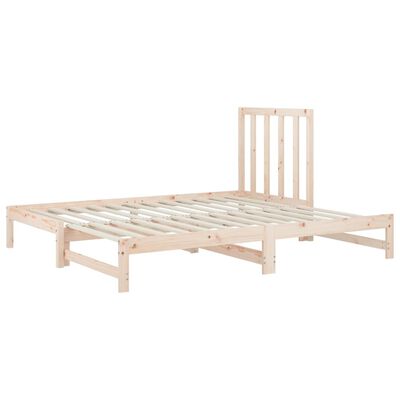 vidaXL Dormeuse Estraibile 2x(90x200) cm Legno Massello di Pino