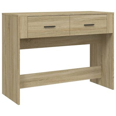 vidaXL Tavolo Consolle Rovere Sonoma 100x39x75 cm in Legno Multistrato