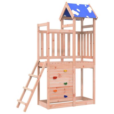 vidaXL Torre da Gioco con Arrampicata 110,5x52,5x215 cm Abete Douglas