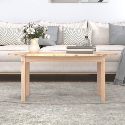 vidaXL Tavolino da Salotto 110x55x45 cm Legno Massello di Pino