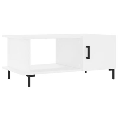 vidaXL Tavolino da Salotto Bianco 90x50x40 cm in Legno Multistrato