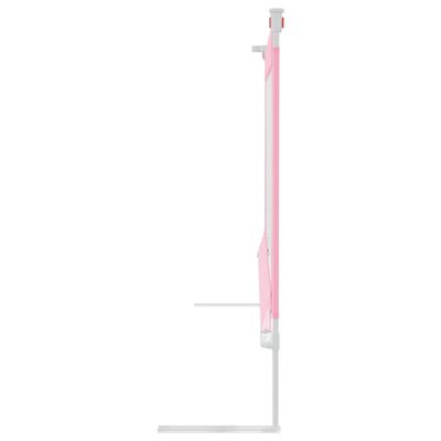 vidaXL Sponda Letto di Sicurezza per Bambini Rosa 100x25cm in Tessuto