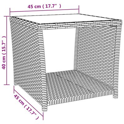 vidaXL Set Mobili da Giardino 3 pz Nero Polyrattan e Acciaio