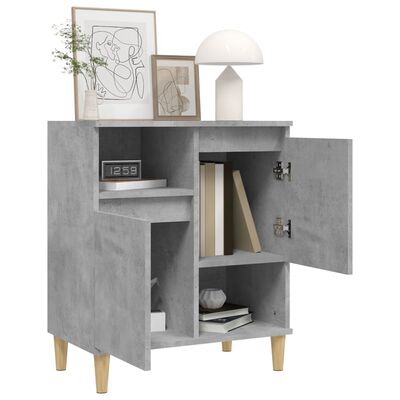 vidaXL Credenza Grigio Cemento 60x35x70 cm in Legno Multistrato