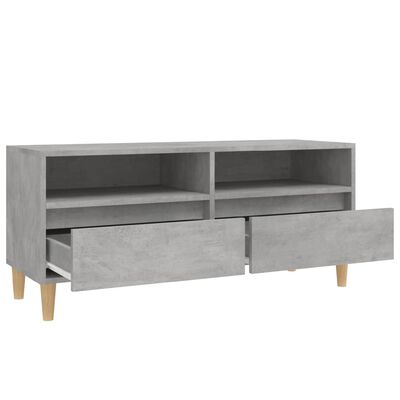 vidaXL Mobile per TV Grigio Cemento 100x34,5x44,5 cm Legno Multistrato