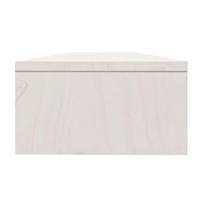 MiCasa Italia. Supporto per Monitor Bianco 100x24x13 cm Legno Massello di  Pino