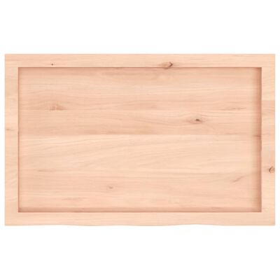 vidaXL Ripiano a Parete 80x50x(2-4) cm Massello Rovere Non Trattato