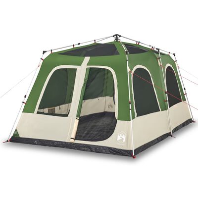 vidaXL Tenda Familiare a Cupola 8 Persone Verde a Rilascio Rapido