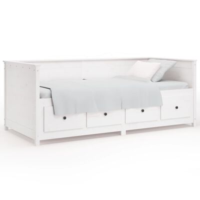 vidaXL Dormeuse senza Materasso Bianca 90x190 cm Legno Massello Pino