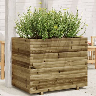 vidaXL Fioriera da Giardino 90x60x72 cm in Legno di Pino Impregnato