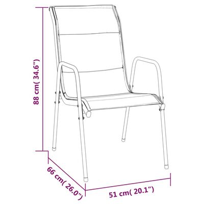 vidaXL Set da Pranzo da Giardino 7 pz Nero in Acciaio e Textilene