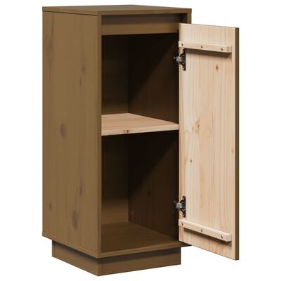 vidaXL Credenze 2 pz Ambra 31,5x34x75 cm in Legno Massello di Pino