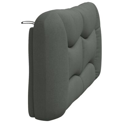 vidaXL Cuscino Testiera Grigio Scuro 160 cm in Tessuto