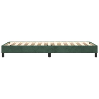 vidaXL Giroletto Verde Scuro 90x190 cm in Velluto