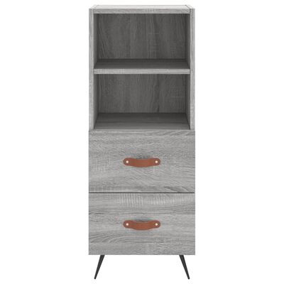 vidaXL Credenza Grigio Sonoma 34,5x34x90 cm in Legno Multistrato