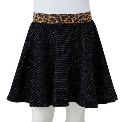 Gonna da Bambina con Vita Leopardata Nera 104