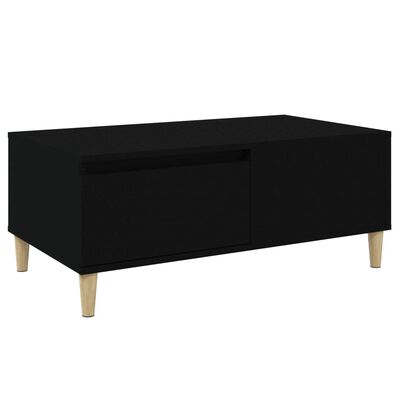 vidaXL Tavolino da Salotto Nero 90x50x36,5 cm in Legno Multistrato