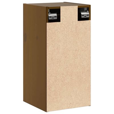 vidaXL Pensili 2 pz Marrone ambra 80x30x35cm in Legno Massello di Pino