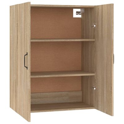 vidaXL Mobile Pensile Rovere Sonoma 69,5x34x90 cm in Legno Multistrato