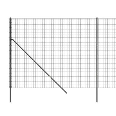 vidaXL Recinzione Metallica Antracite 2,2x25 m in Acciaio Zincato