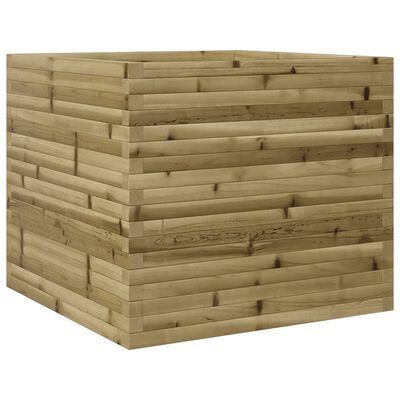 vidaXL Fioriera da Giardino 80x80x68,5 cm in Legno di Pino Impregnato