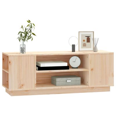 vidaXL Mobile Porta TV 110x35x40,5 cm in Legno Massello di Pino