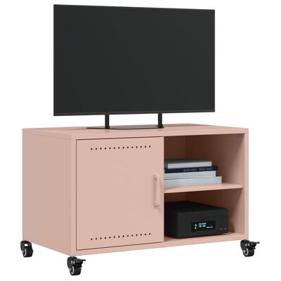 vidaXL Mobile TV Rosa 68x39x43,5 cm in Acciaio