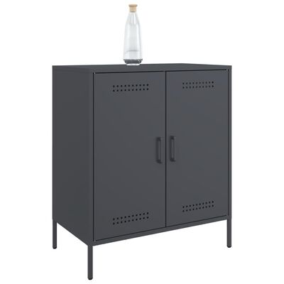 vidaXL Credenza Antracite 68x39x79 cm in Acciaio