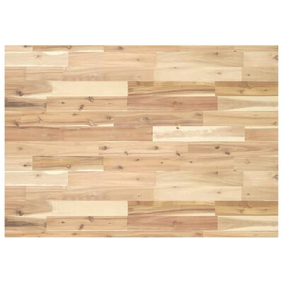 vidaXL Piano Scrivania Non Trattato 100x70x4cm Legno Massello Acacia