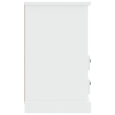 vidaXL Comodini 2 pz Bianco Lucido 43x36x60 cm