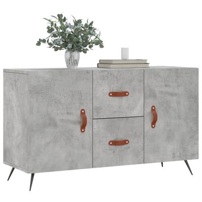 vidaXL Credenza Grigio Cemento 100x36x60 cm in Legno Multistrato