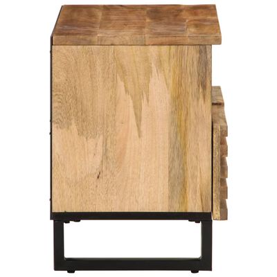 vidaXL Mobile Porta TV 70x34x46 cm in Legno Massello di Mango Grezzo